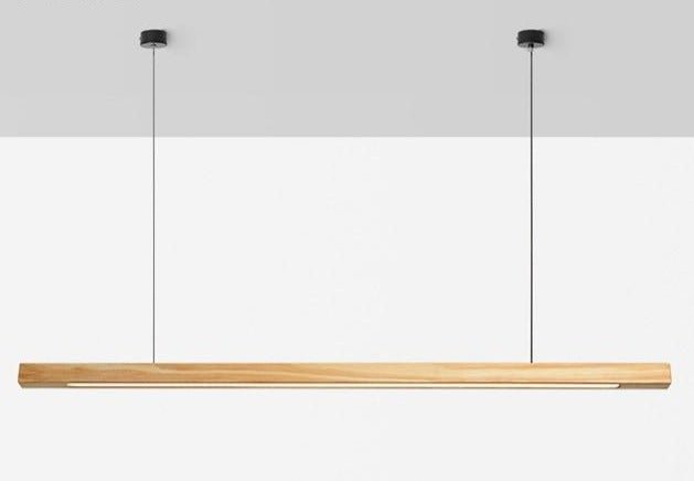 Luminária Suspensa de Madeira LED NovaLine Lighting com Altura Ajustável e LED de Baixo Consumo Energético