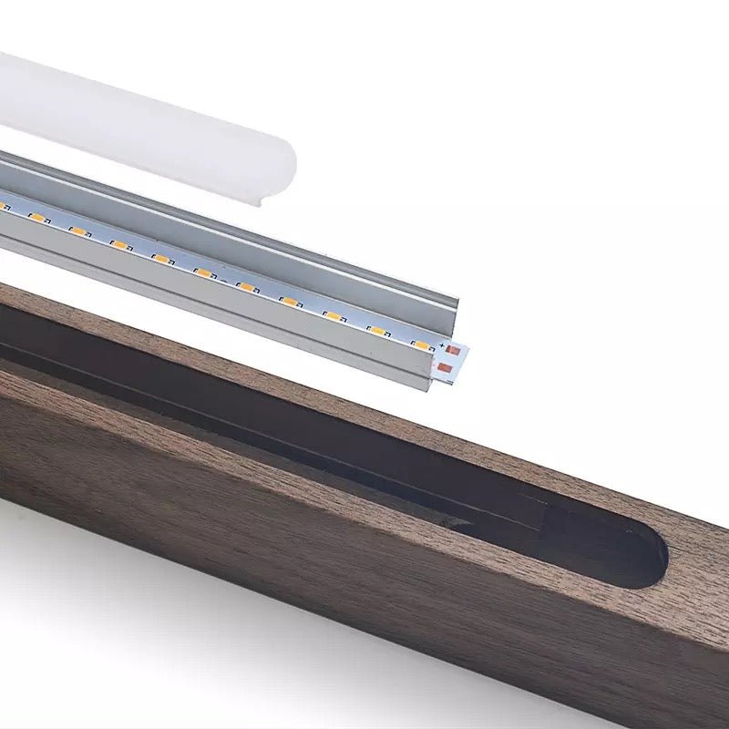 Luminária Suspensa de Madeira LED NovaLine Lighting com Altura Ajustável e LED de Baixo Consumo Energético