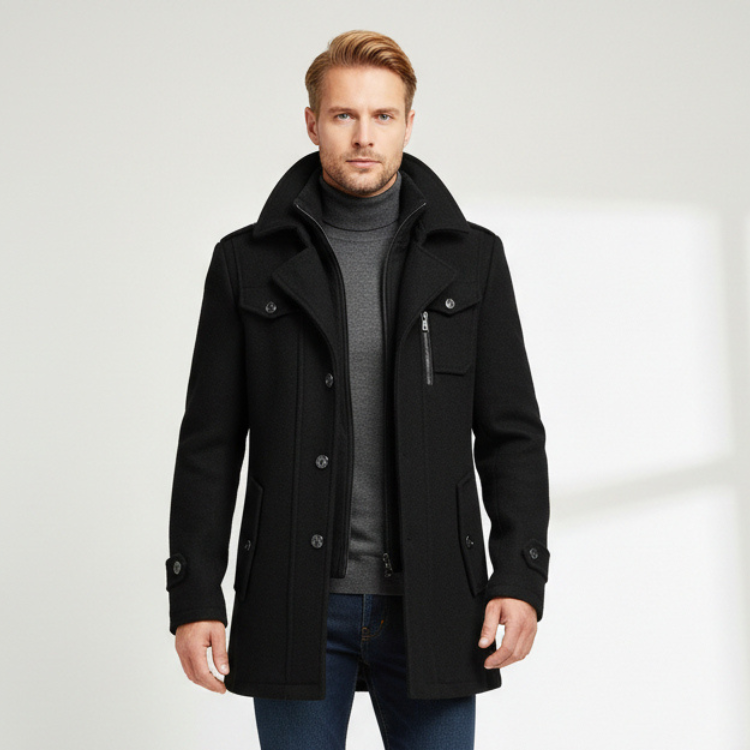 Nord Dual Collar Trench Coat For Timeless Winter Style