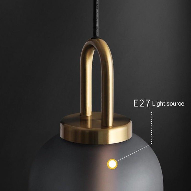 Lustră suspendată Nova Glass Stone pentru spații moderne de luat masa și living ambientale