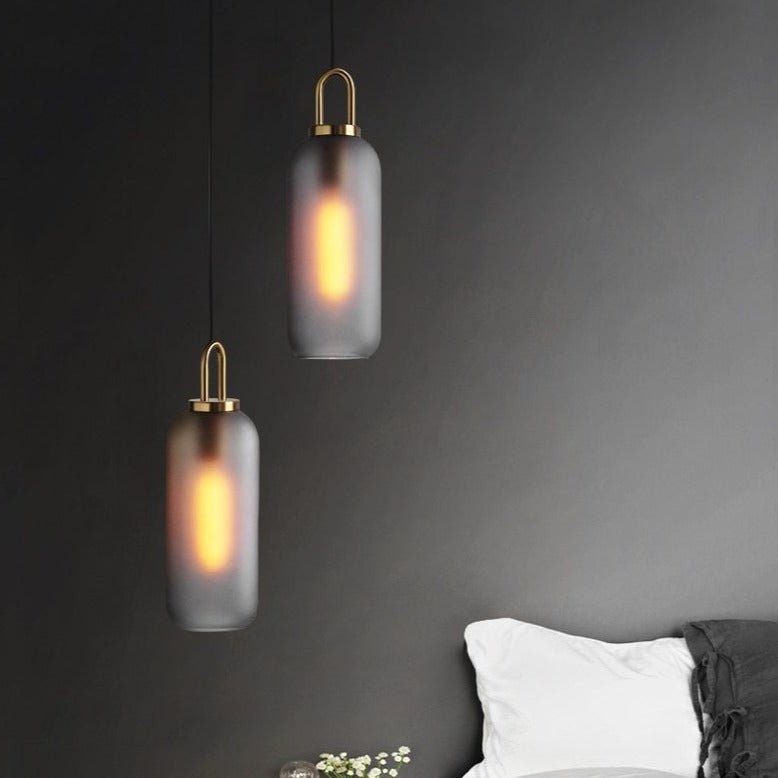 Lustră suspendată Nova Glass Stone pentru spații moderne de luat masa și living ambientale