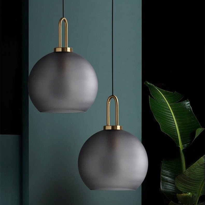 Lustră suspendată Nova Glass Stone pentru spații moderne de luat masa și living ambientale
