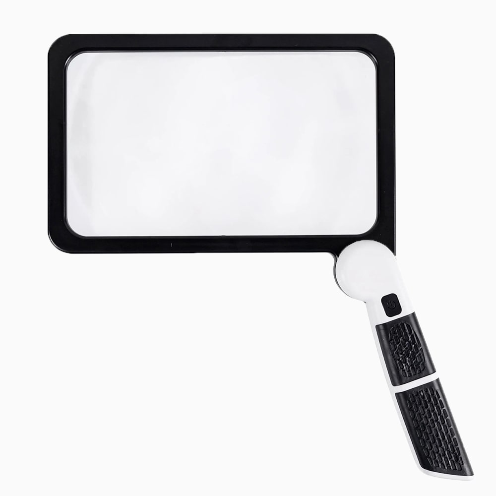 Lupa de Mão Iluminada com LED PrecisionView 5x para Leitura Clara