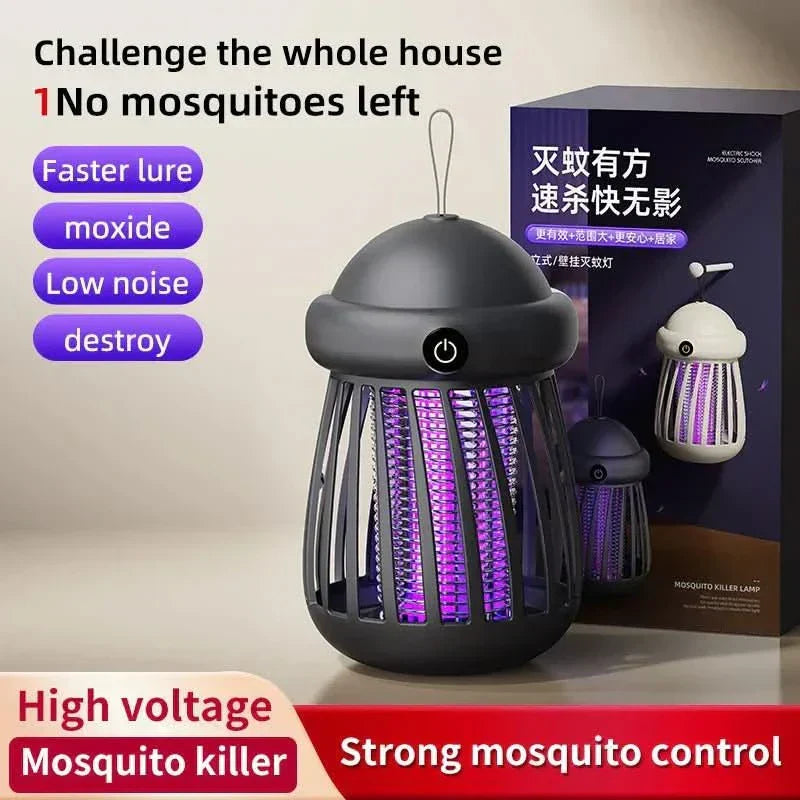 Lámpara Mata Mosquitos QuietGuard con Luz UV para Uso Interior y Exterior