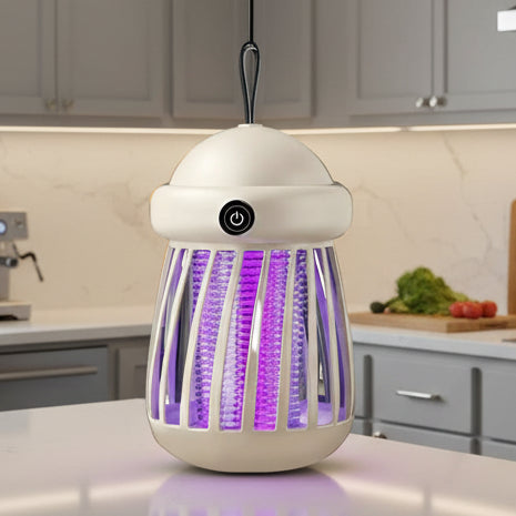 Lámpara Mata Mosquitos QuietGuard con Luz UV para Uso Interior y Exterior