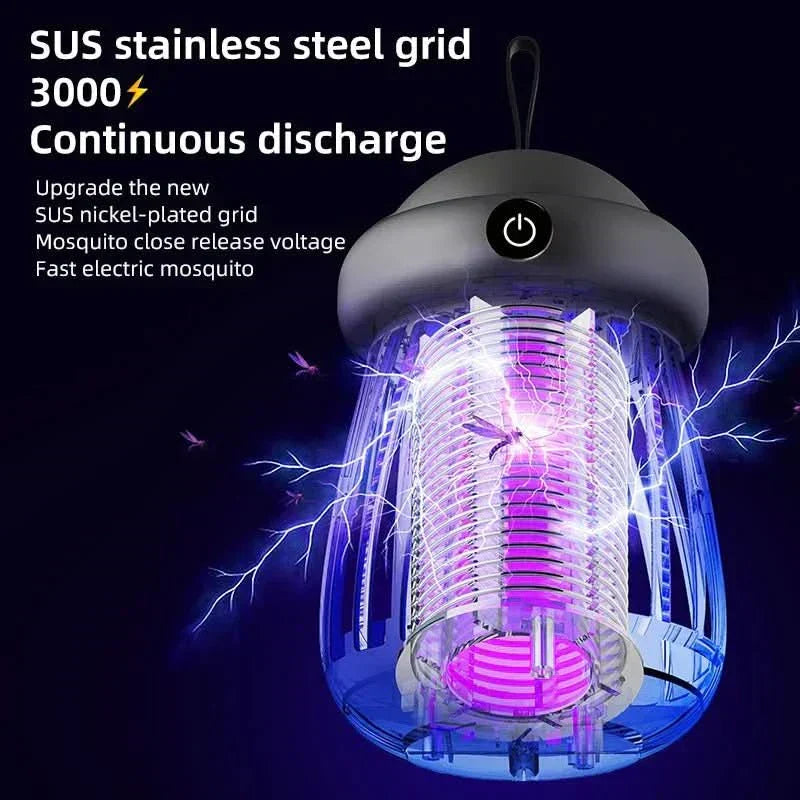 Lámpara Mata Mosquitos QuietGuard con Luz UV para Uso Interior y Exterior