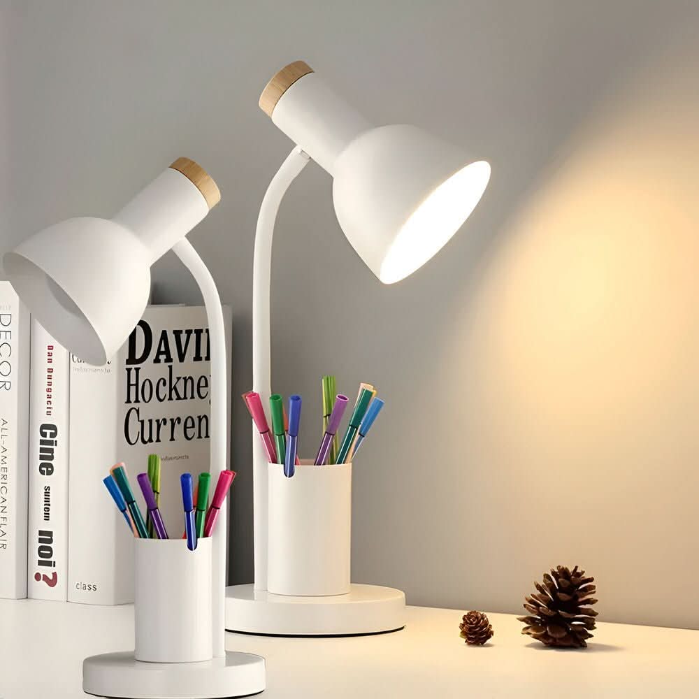 AeroDesk Illuminated Desk Light With Pen Holder For Better Organization