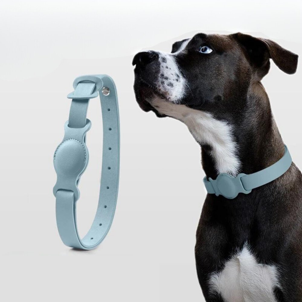 LuxeLeather AirTag Collar For Pets And Canines Classic Leather
