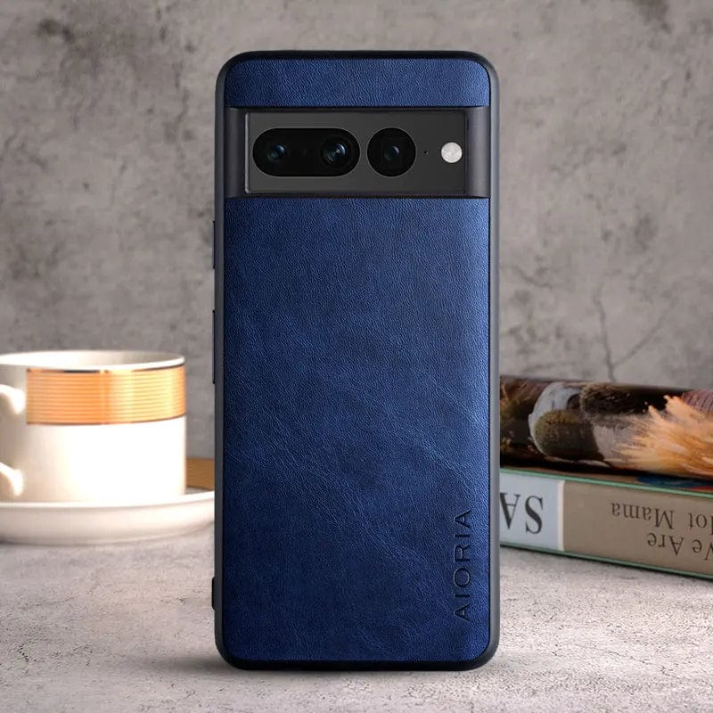 Custodie in pelle per Google Pixel 8, 7 e 6 con finitura lussuosa, TPU antiurto