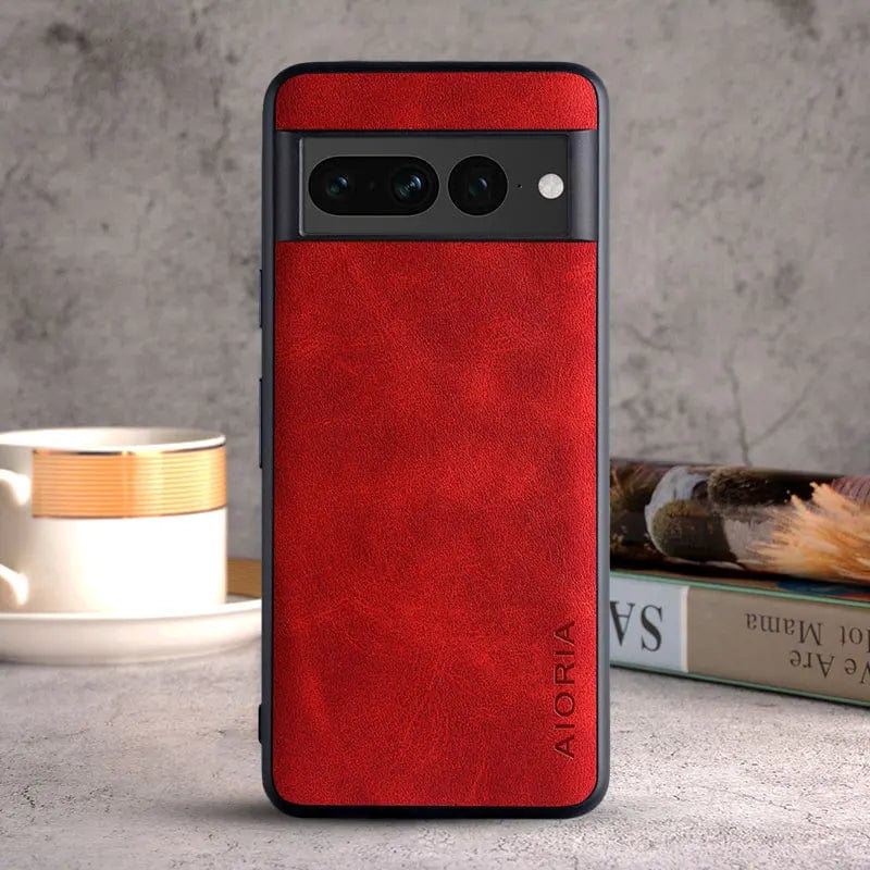 Custodie in pelle per Google Pixel 8, 7 e 6 con finitura lussuosa, TPU antiurto