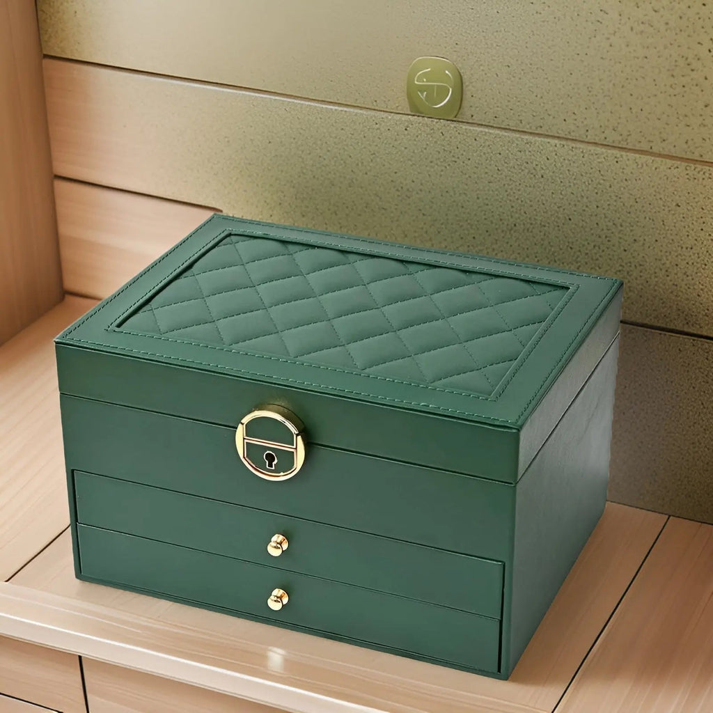 EleganceBox Caja de Joyería de Lujo de Múltiples Capas de EleganceBox Soluciones de Almacenamiento de Joyería