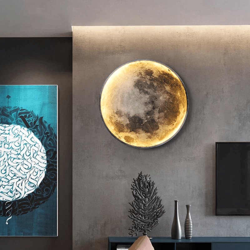 LunaGlow Månelampe Skaper Koselig Stemning Med Mykt Måneskinn