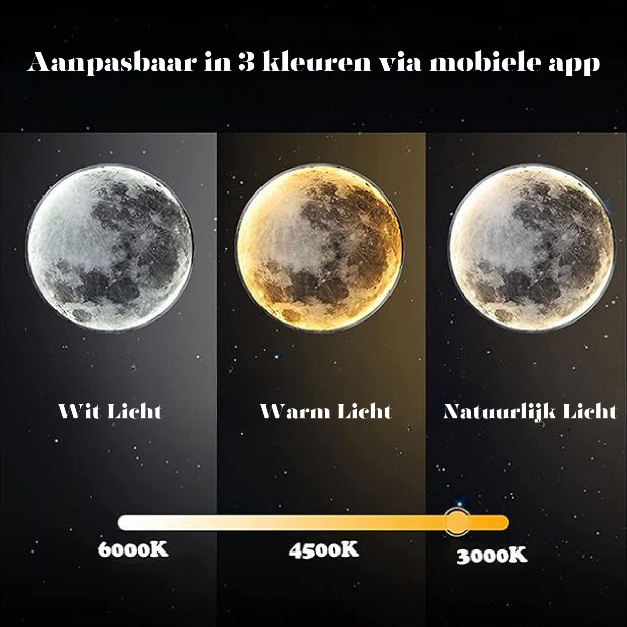 LunaGlow Månelampe Skaper Koselig Stemning Med Mykt Måneskinn