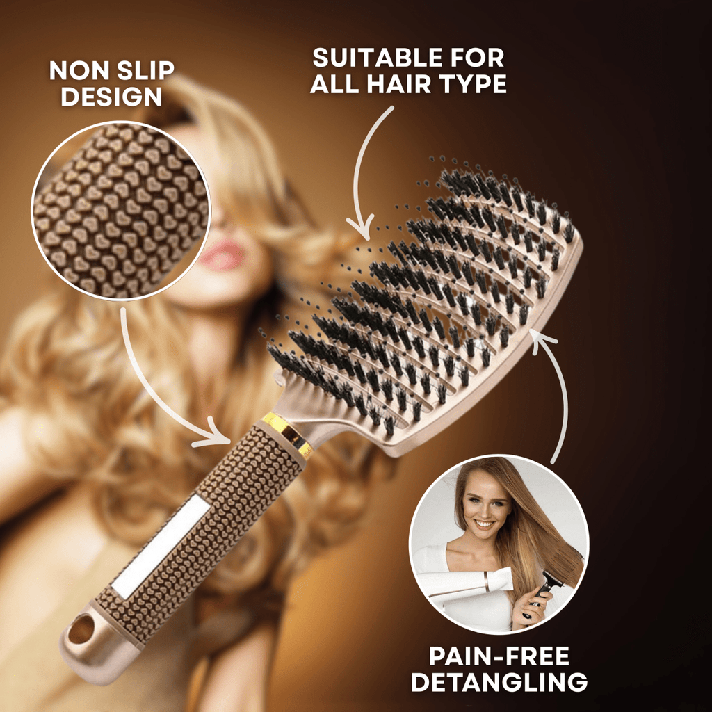 Cepillo Desenredante LumenGlide para Cabello Sedoso y Suave