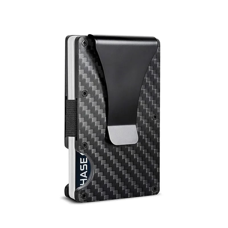 Titanium Matte Cobalt Card Holder, Slim RFID Wallet For Men And Women