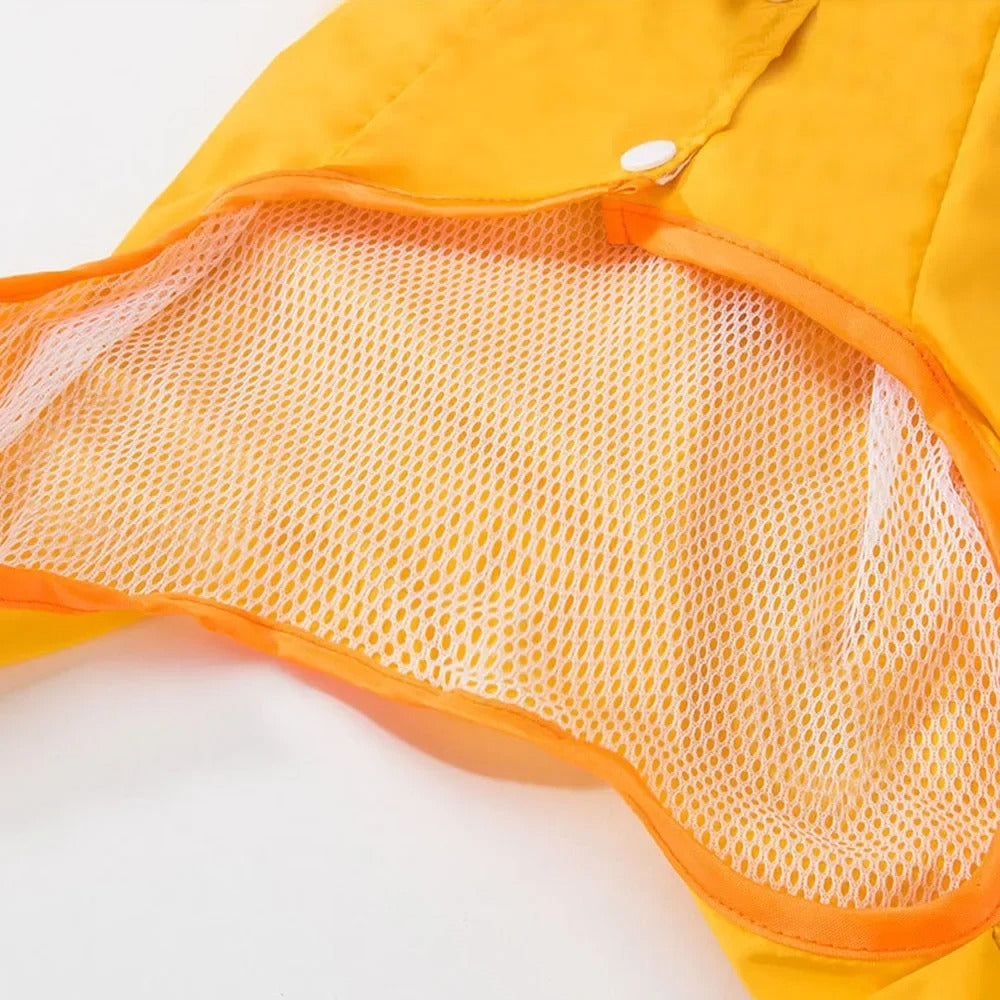 Hunderegenmantel im Bären-Design mit vollständiger Abdeckung und reflektierender Sicherheit für Spaziergänge bei nassem Wetter