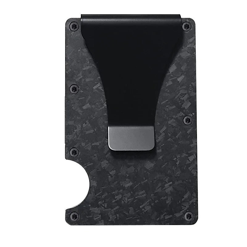 Titanium Matte Cobalt Card Holder, Slim RFID Wallet For Men And Women