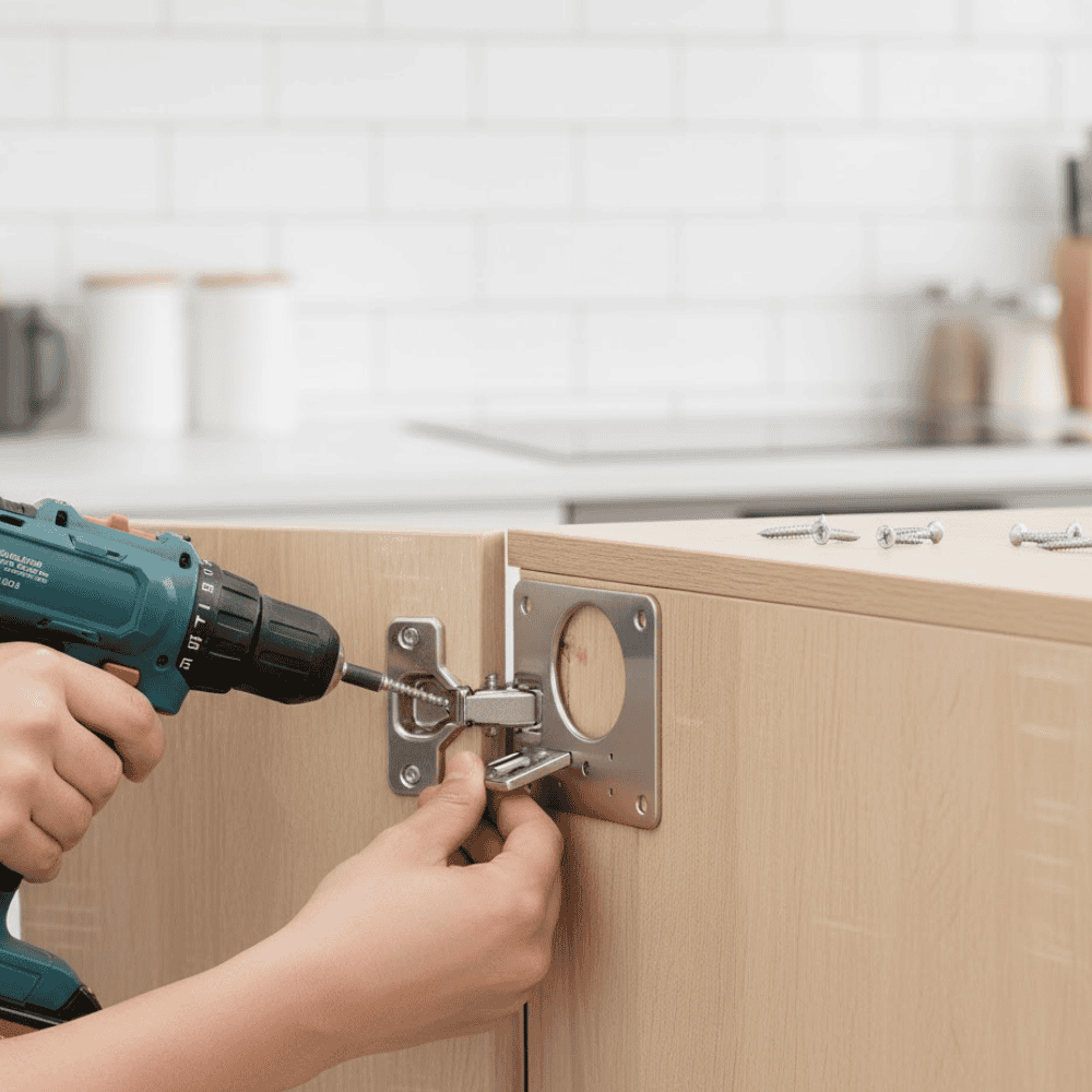 طقم إصلاح المفصلات SureFix للخزائن والأثاث تثبيت قوي
