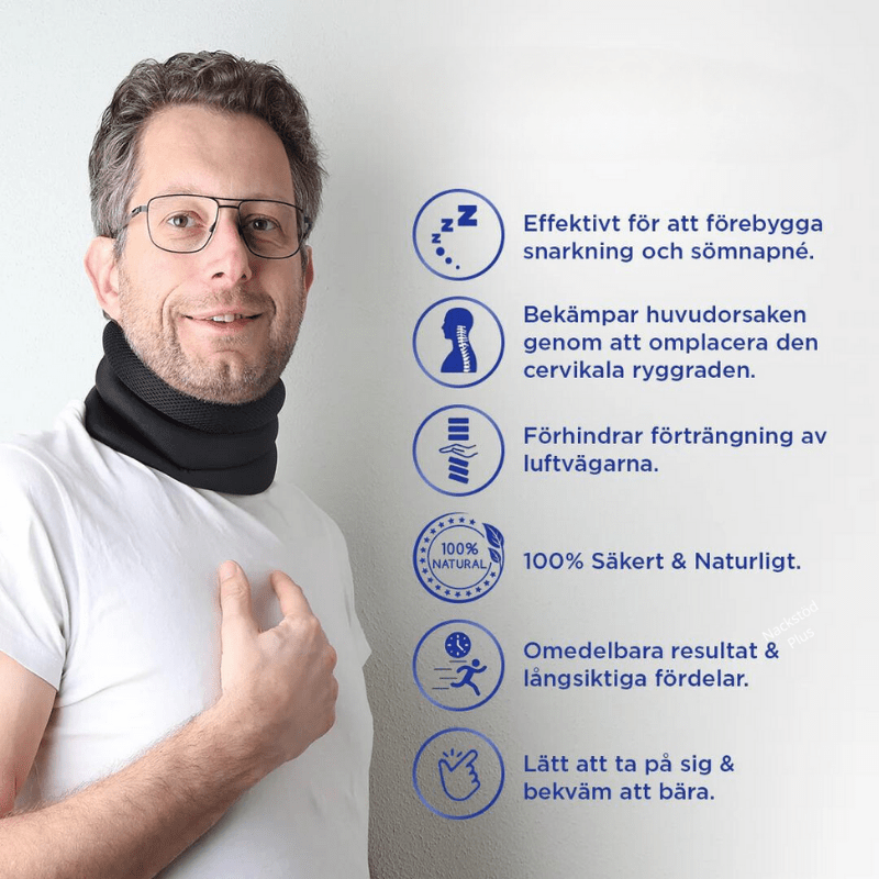 BreathEase Neksteunkussen voor Rustige Slaap en Minder Snurken voor Stellen