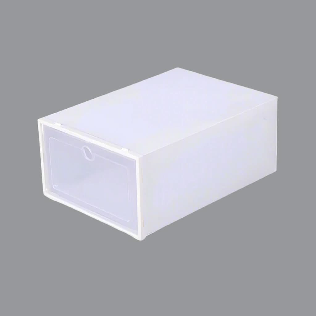 Stackable Transparent Shoe Boxes For Small Spaces Storage