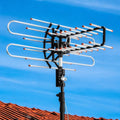 Outdoor TV Antenna With HD Signal Booster For Long Range HDTV Reception