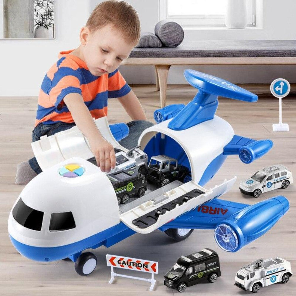 Set de juego de avión SkyExplorer para niños, kit de construcción y juego de roles de 20 piezas