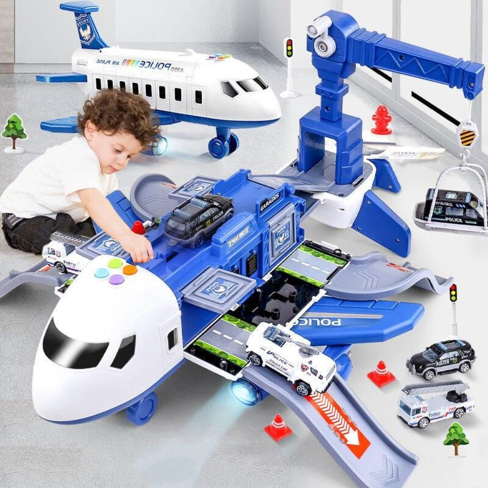 Set de juego de avión SkyExplorer para niños, kit de construcción y juego de roles de 20 piezas