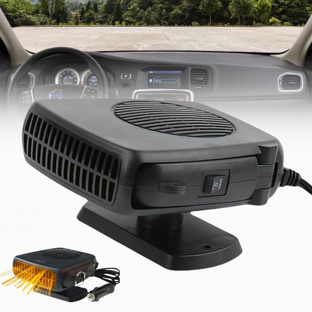 TurboHeat 12V Ceramic Car Heater, 150W Or 300W, Portable Defroster And Warmer