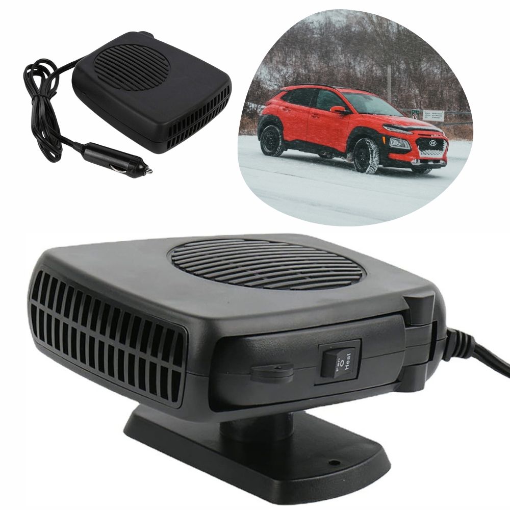 TurboHeat 12V Ceramic Car Heater, 150W Or 300W, Portable Defroster And Warmer