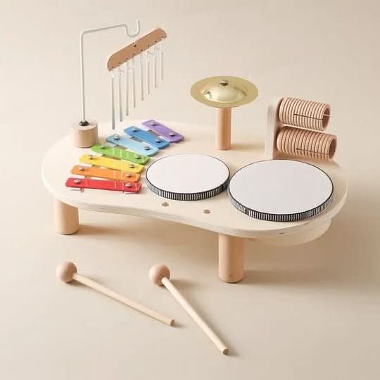 Kit de instrumentos de madera Sunrise para la exploración y el juego musical temprano