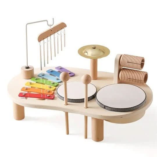 Kit de instrumentos de madera Sunrise para la exploración y el juego musical temprano