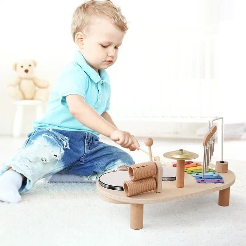 Kit de instrumentos de madera Sunrise para la exploración y el juego musical temprano