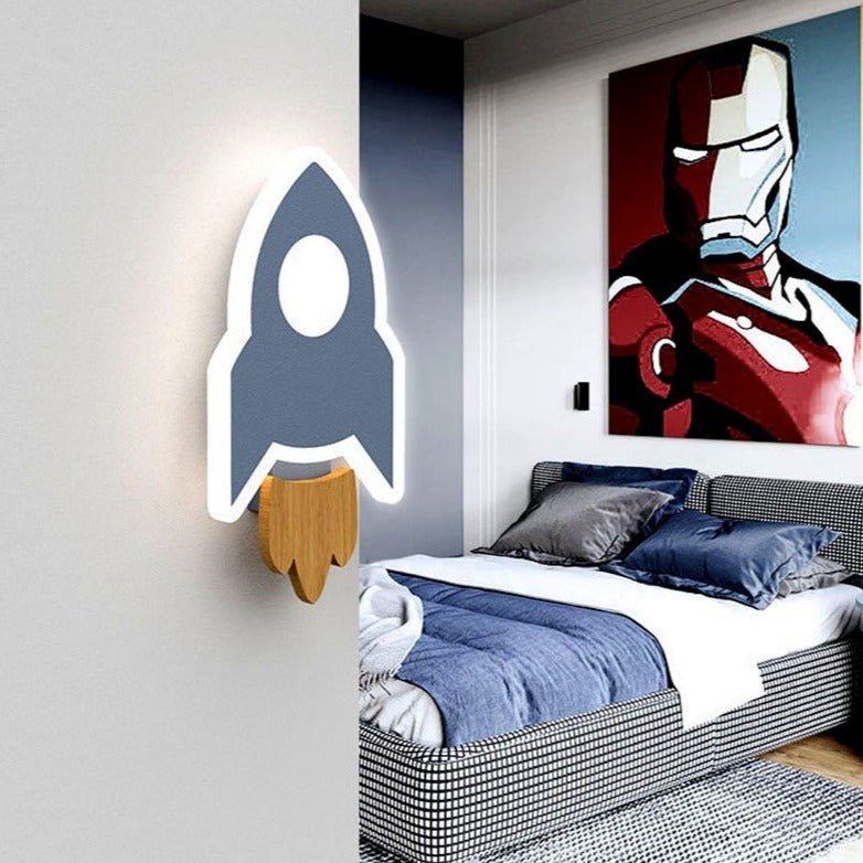 Luz de Pared Mini Cohete Stellar Spark para Habitaciones Infantiles de NovaLuma