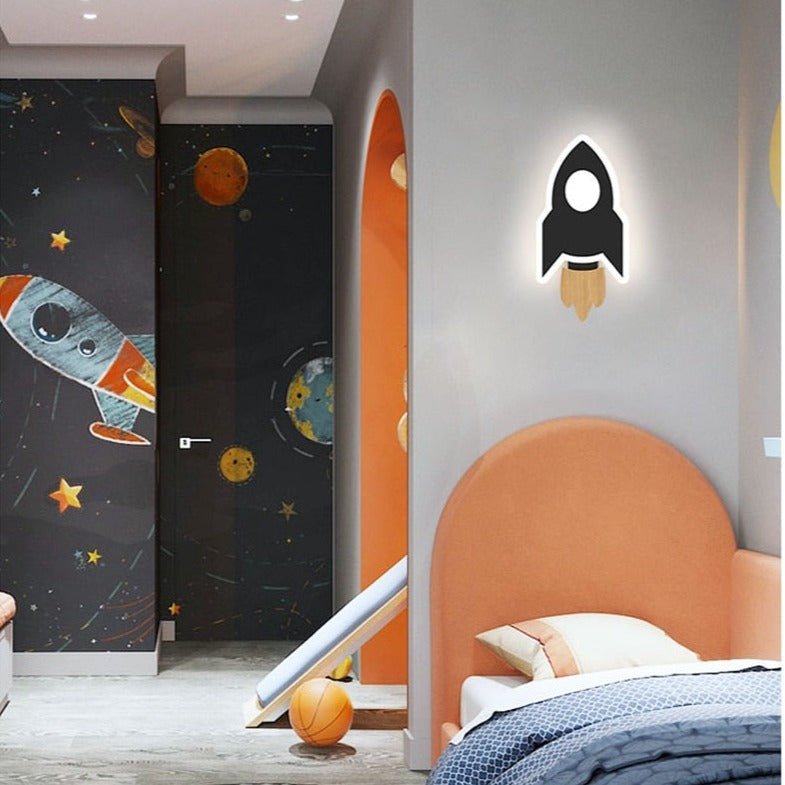 Luz de Pared Mini Cohete Stellar Spark para Habitaciones Infantiles de NovaLuma