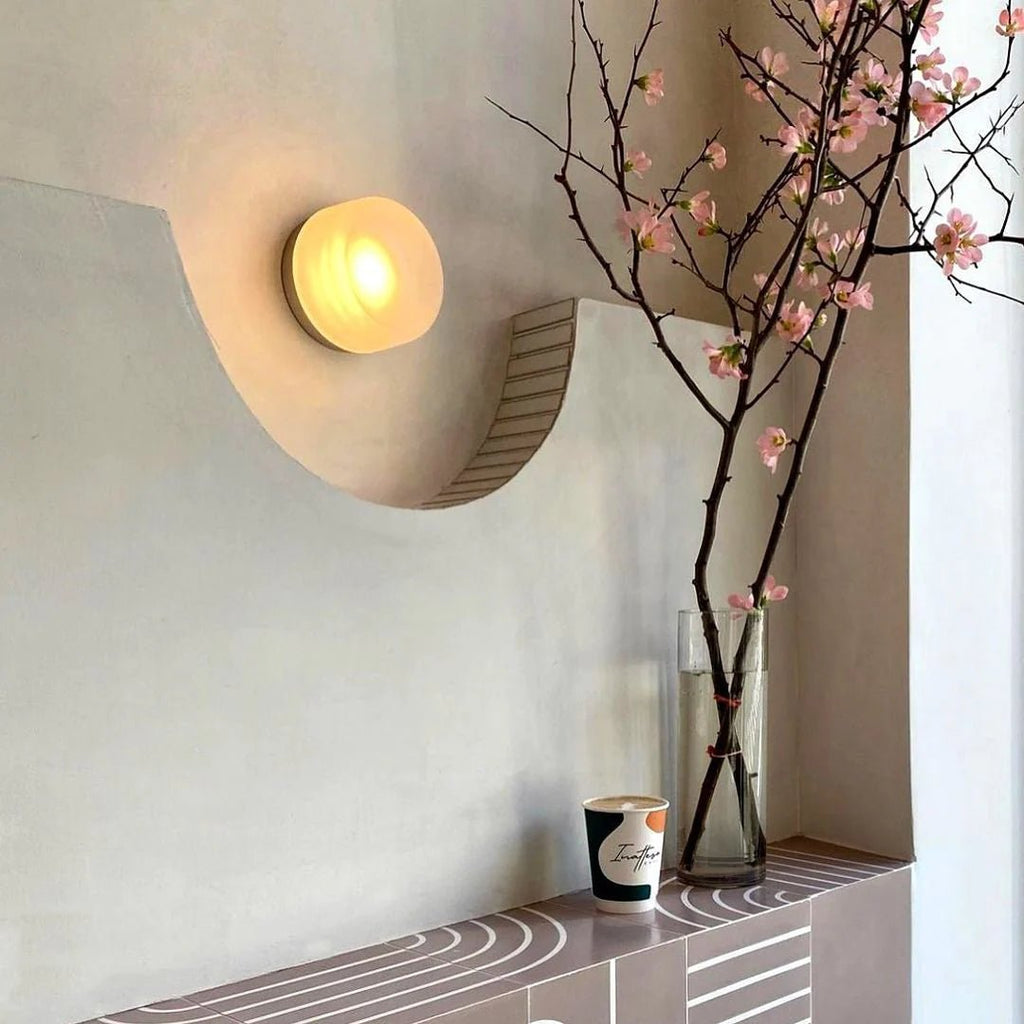 Illuminex Dimple Glass Wall Sconce for Modern Homes