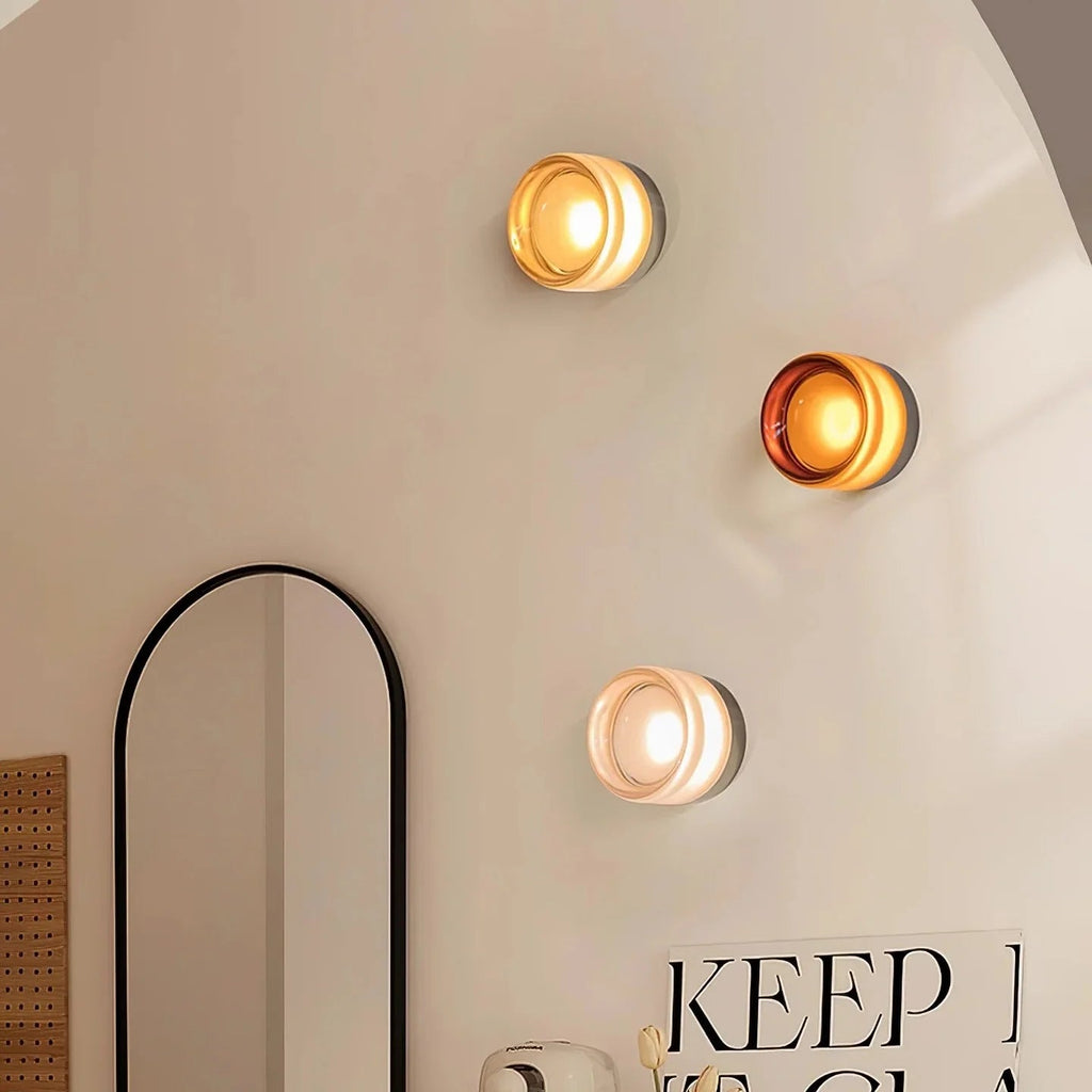 Illuminex Dimple Glass Wall Sconce for Modern Homes