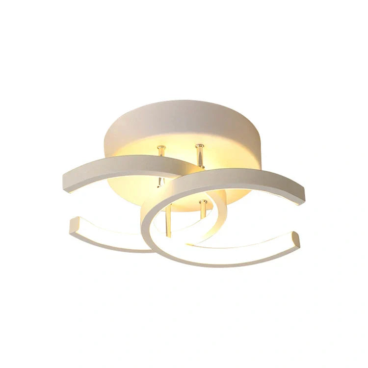 Astra Minimalist Black And White LED Ceiling Light