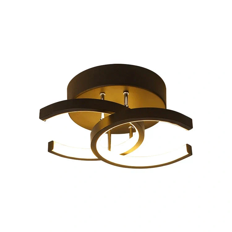 Astra Minimalist Black And White LED Ceiling Light