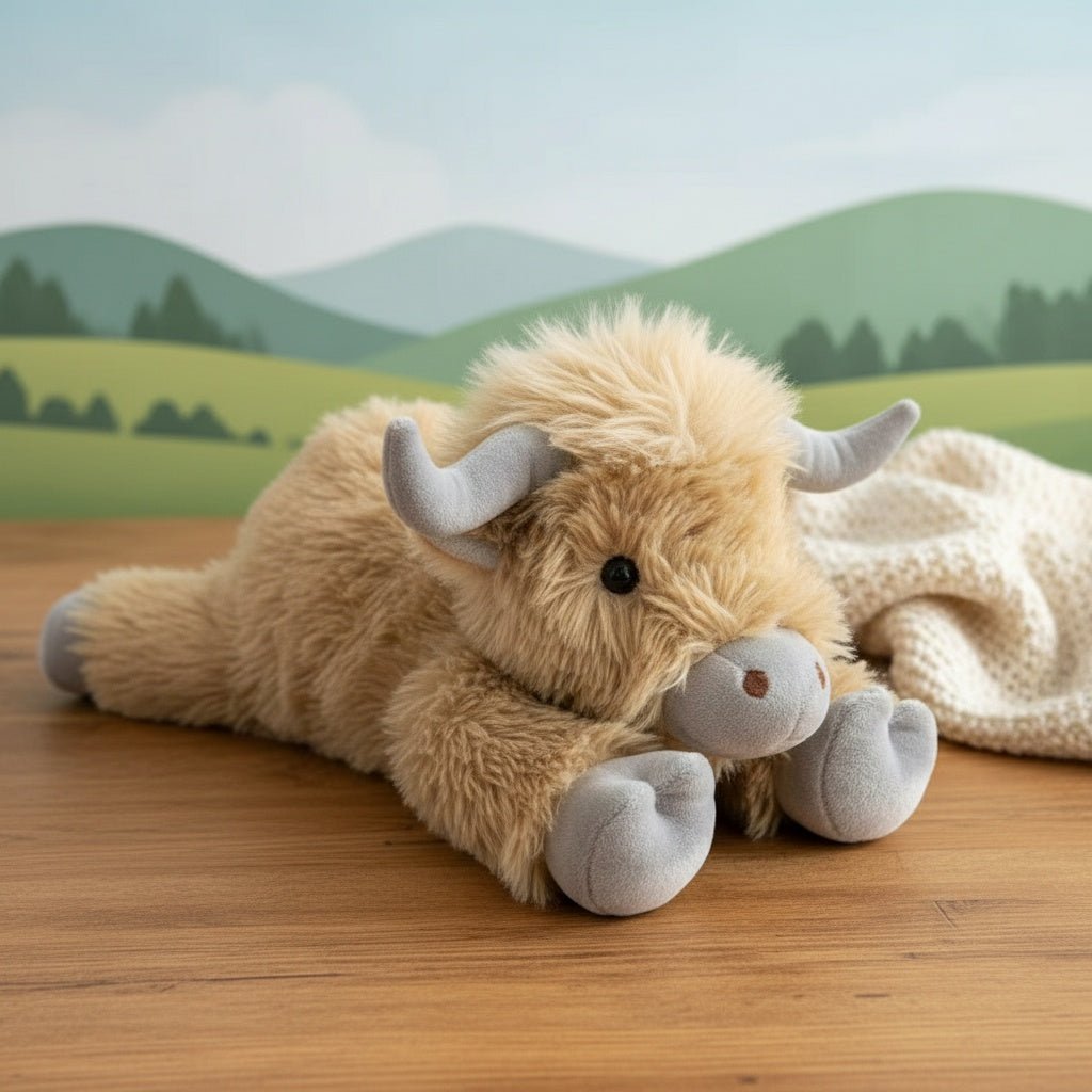 MOOLETTE – Lovable Highland Cow Plush with Cozy, Huggable Design