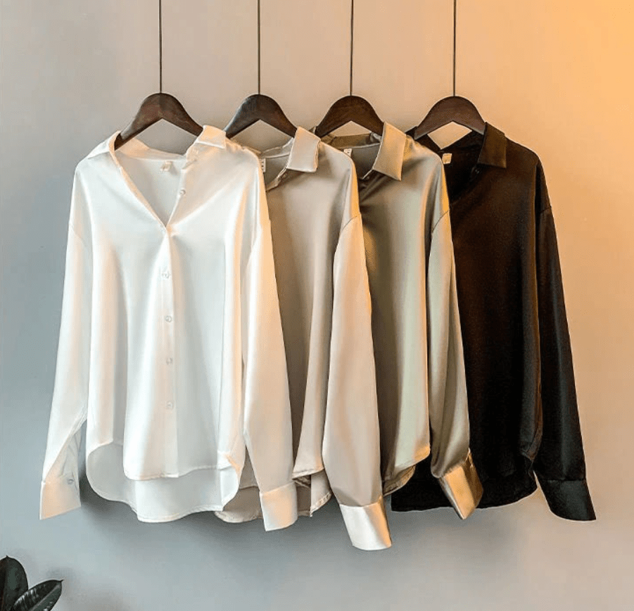 Blusa de Seda Aurora para Mujer que Irradia Elegancia y Lujo Atemporales