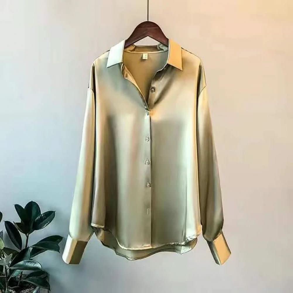 Blusa de Seda Aurora para Mujer que Irradia Elegancia y Lujo Atemporales