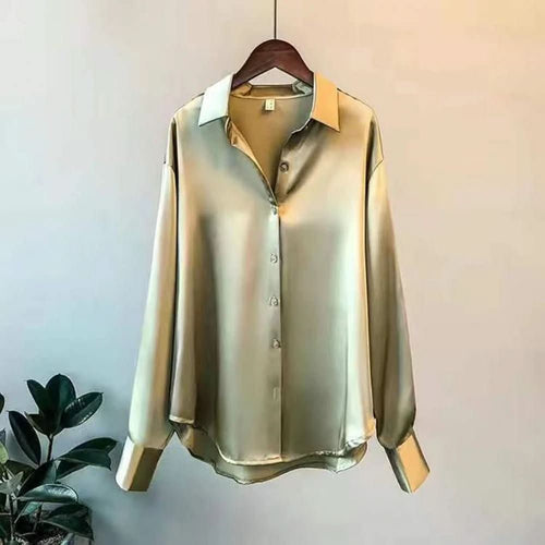 Blusa de Seda Aurora para Mujer que Irradia Elegancia y Lujo Atemporales