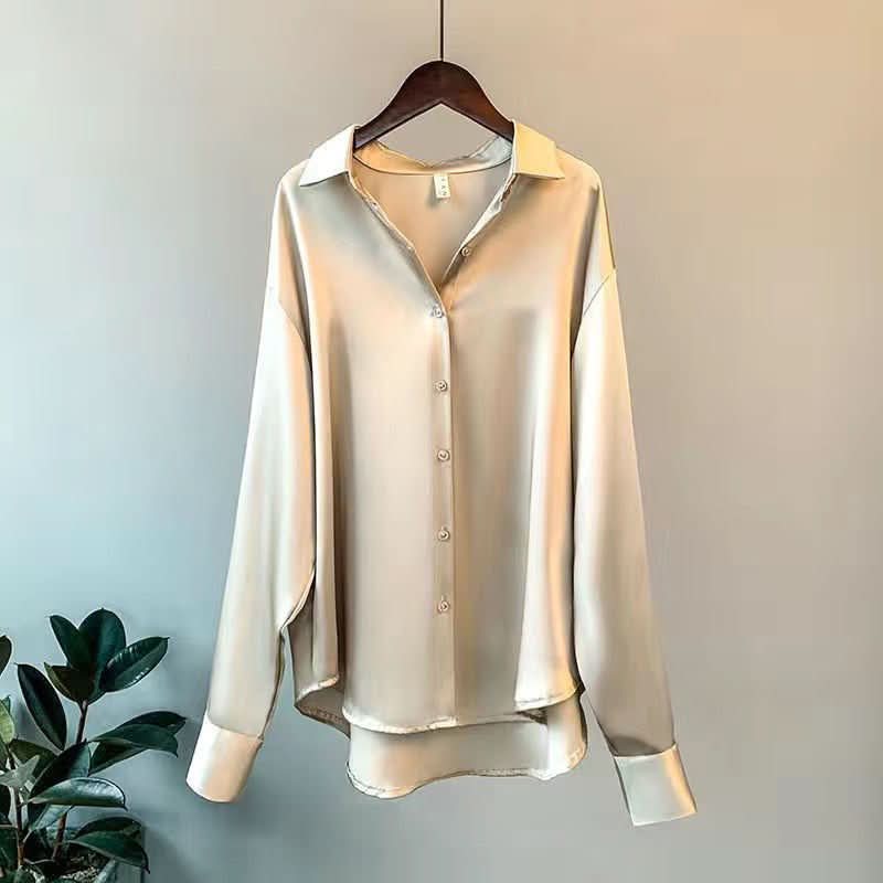 Blusa de Seda Aurora para Mujer que Irradia Elegancia y Lujo Atemporales