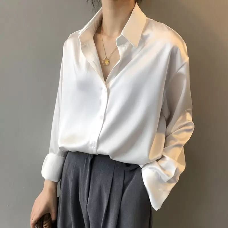 Blusa de Seda Aurora para Mujer que Irradia Elegancia y Lujo Atemporales