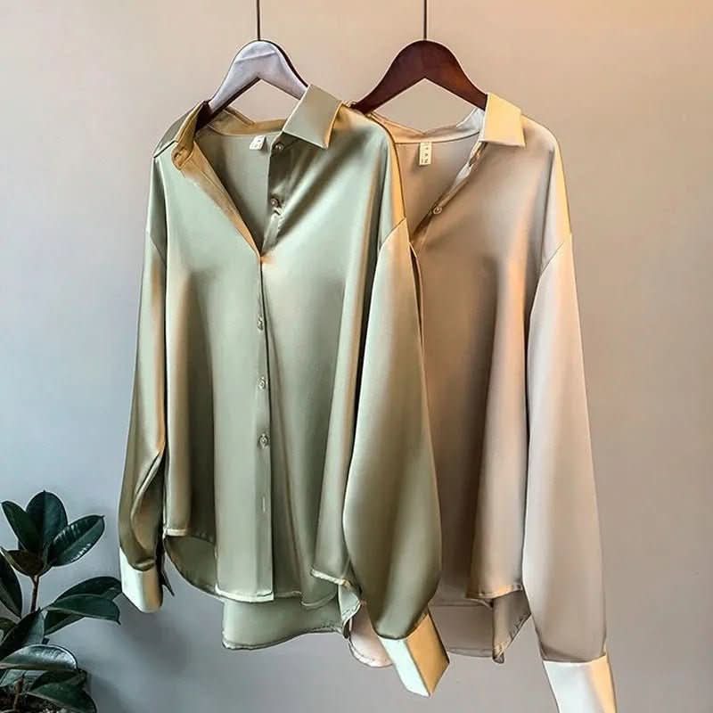 Blusa de Seda Aurora para Mujer que Irradia Elegancia y Lujo Atemporales