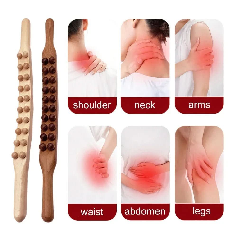Aurora Wellness Gua Sha Massasjepinne for Avslapning og Blodsirkulasjon