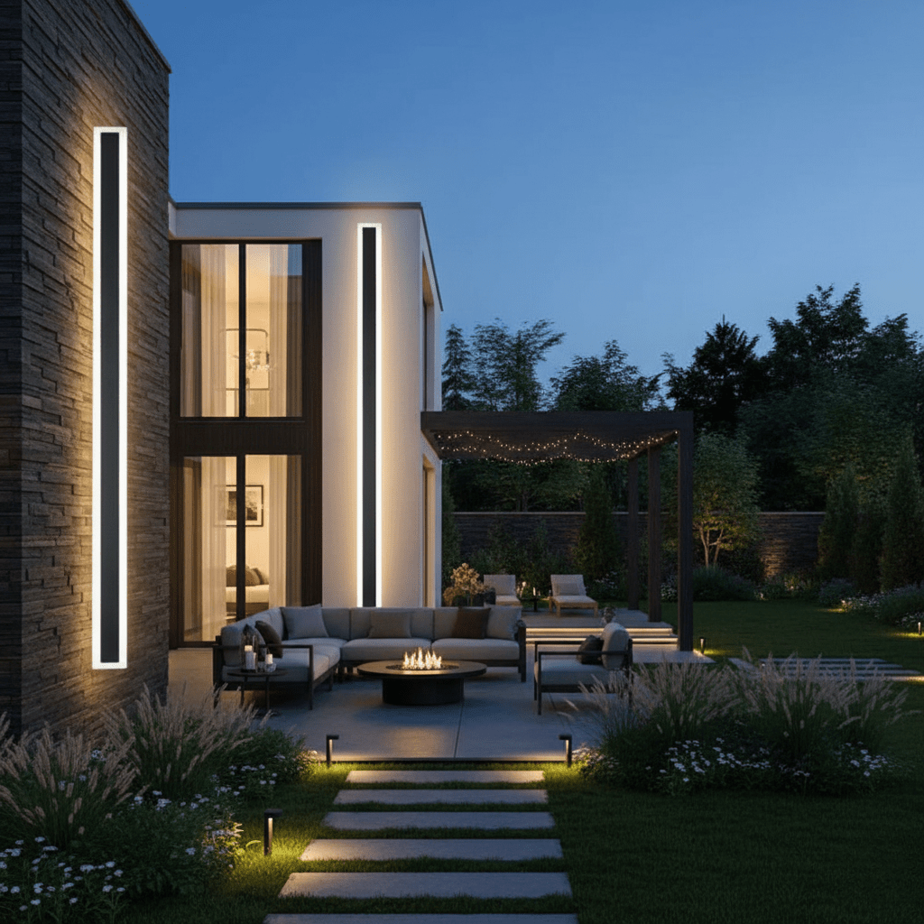LumaNook Sleek Exterior Wall Light for Gardens and Balconies