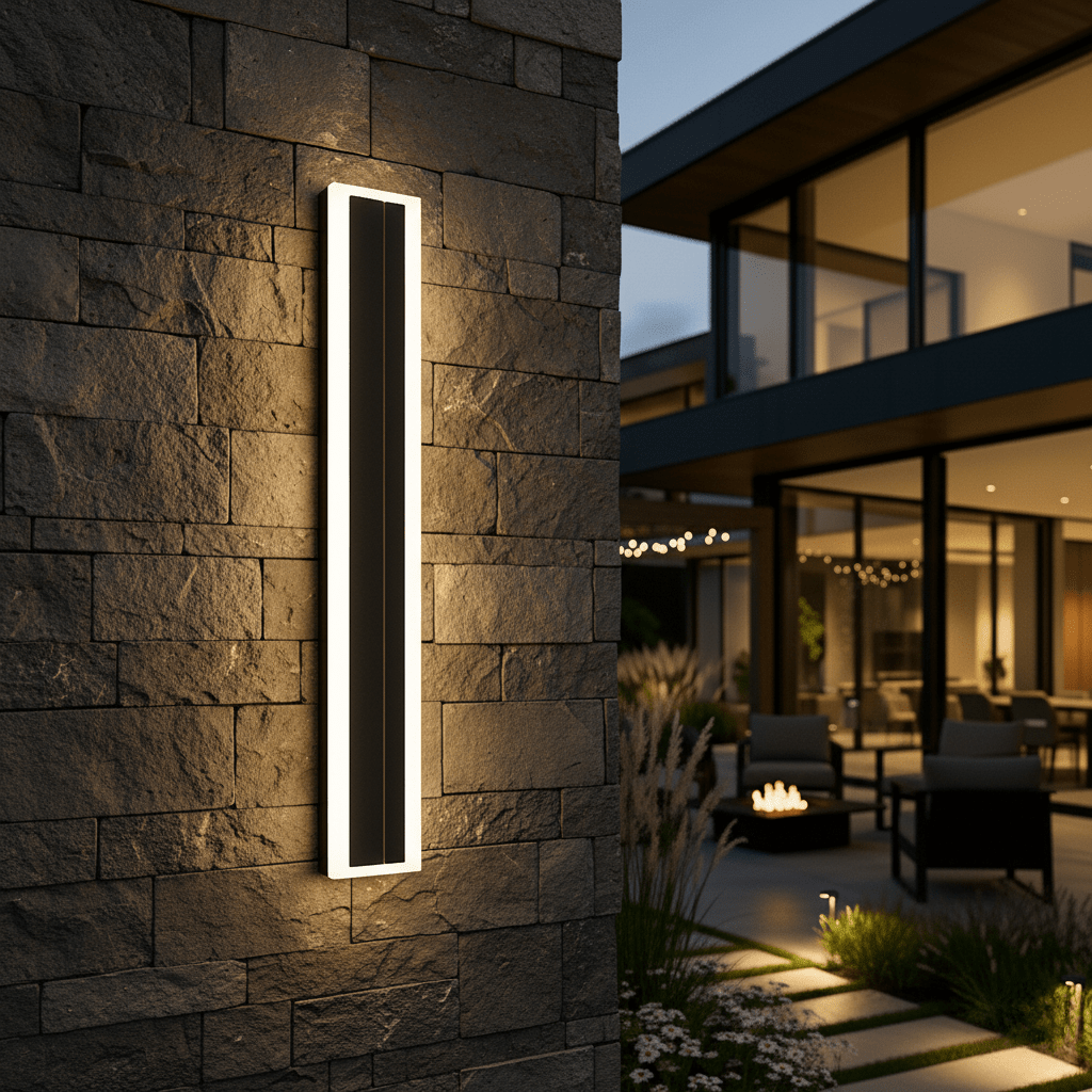 LumaNook Sleek Exterior Wall Light for Gardens and Balconies