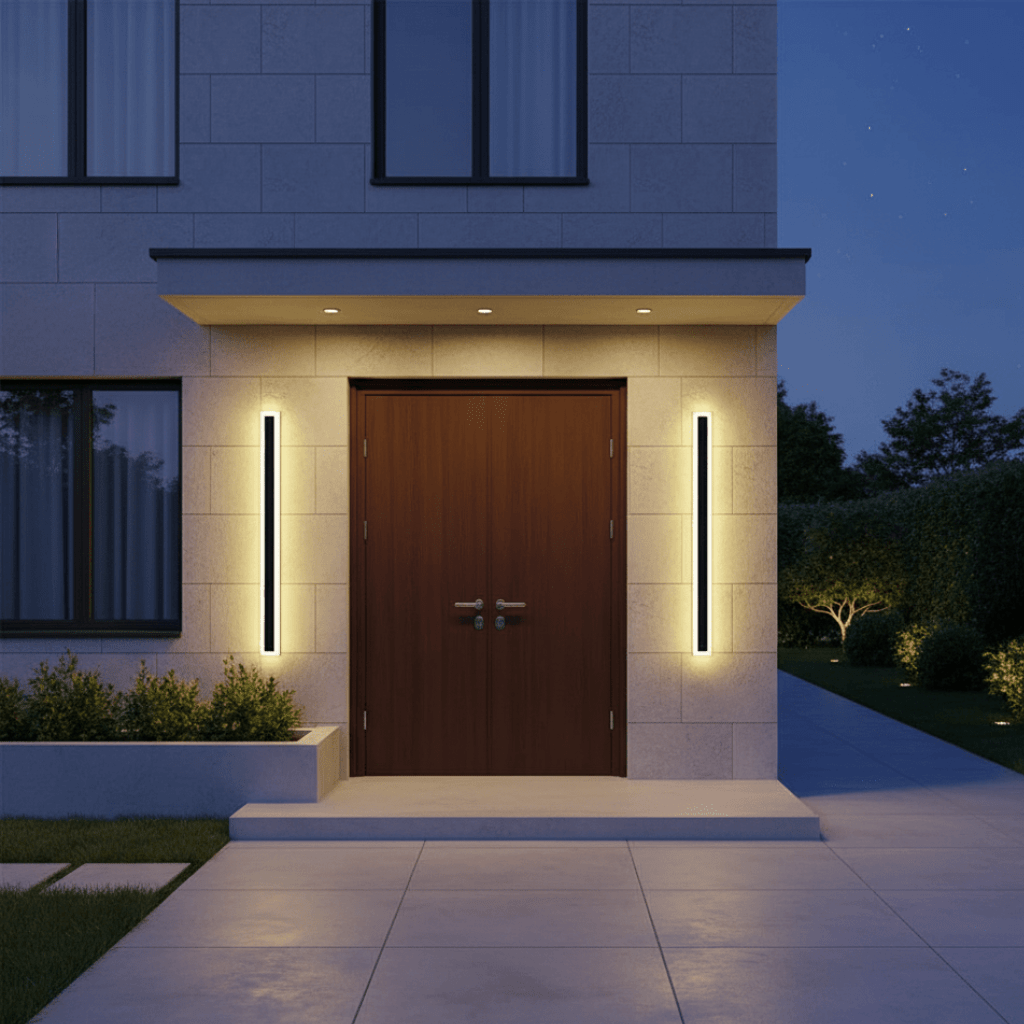 LumaNook Sleek Exterior Wall Light for Gardens and Balconies