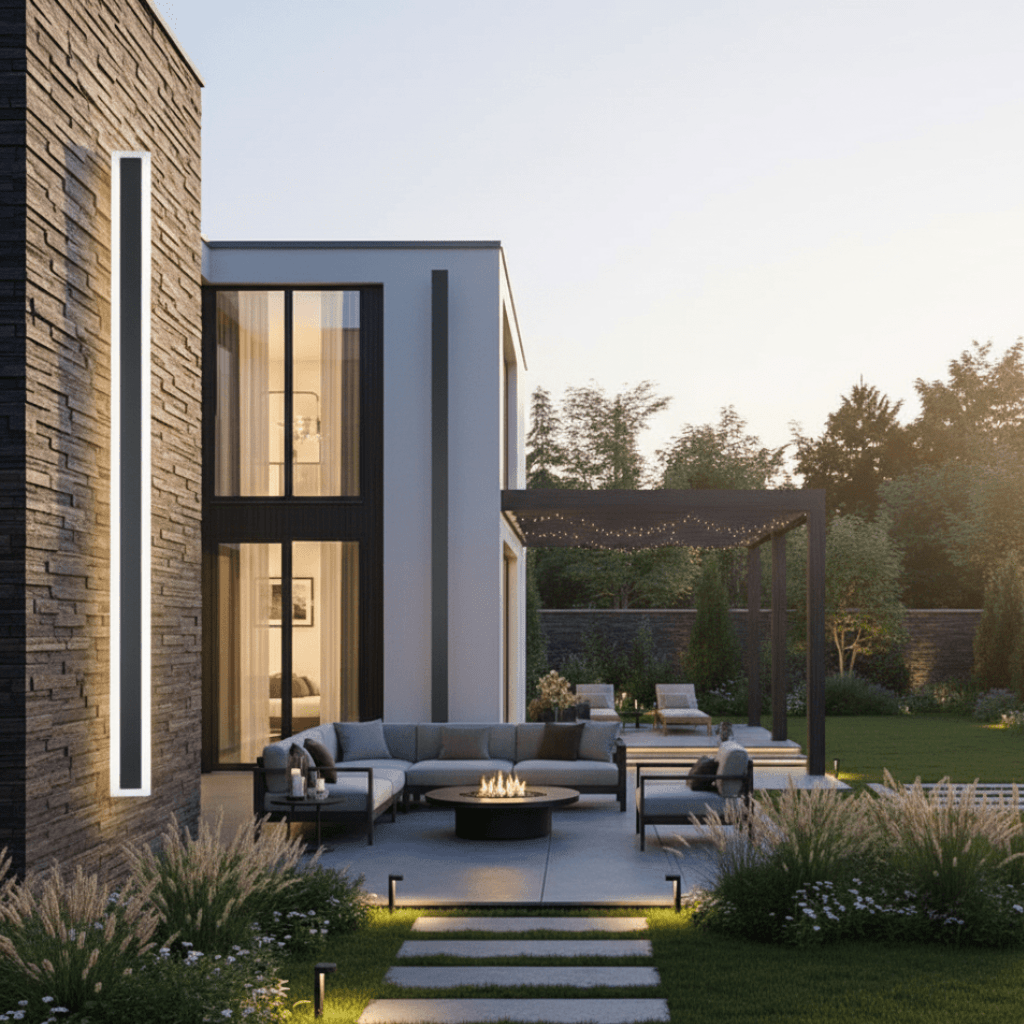 LumaNook Sleek Exterior Wall Light for Gardens and Balconies